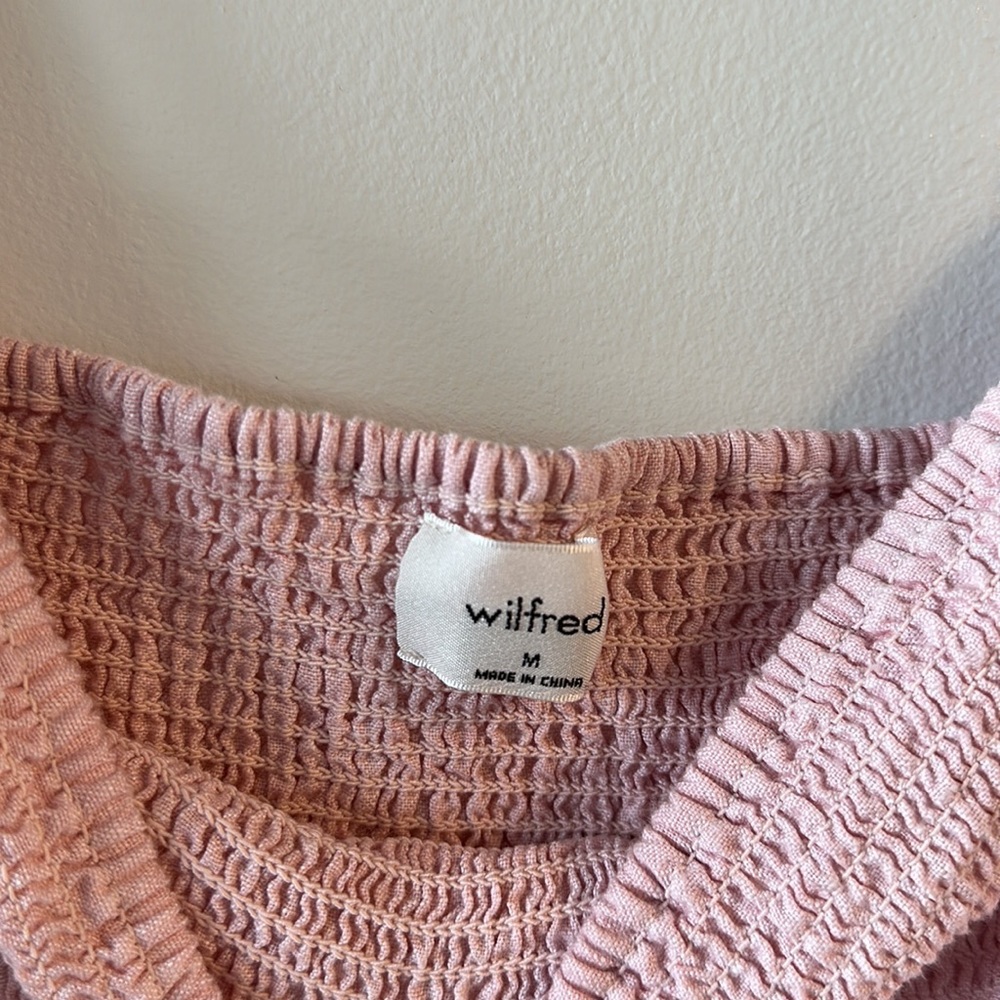 Aritzia Pink Smocked Mini Dress - Picture 4 of 11